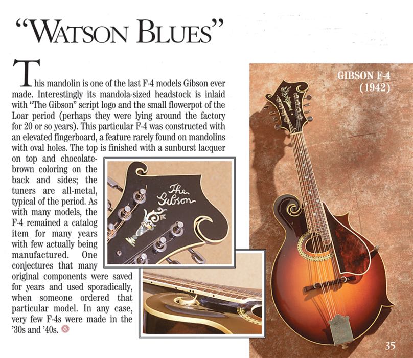 1942 Gibson F-4 Mandolin  (“Tone Poems”)
